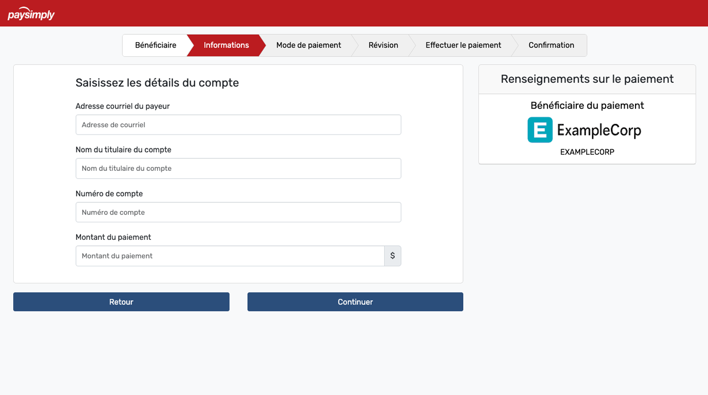 Page de renvoi dédiée avec votre logo et une adresse URL personnalisée